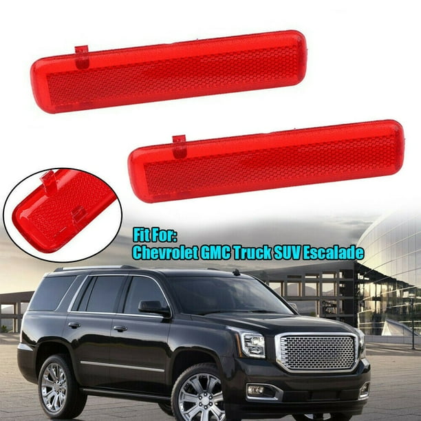 For Chevrolet GMC Truck SUV Escalade Red Panel Light Lens Reflector Rear Door 2x For Chevrolet GMC Truck SUV Escalade Red Panel Light Lens Reflector Rear Door 2x